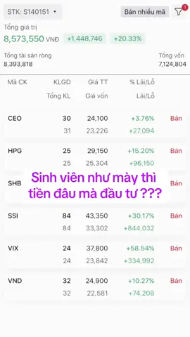 Tôi đầu tư từ sớm, để sau này không phải chạy vạy từng đồng. Vấn đề không phải là bạn có bao nhiêu tiền... mà là bạn có dám bắt đầu không 📈🏆 #fyp #stocks #chungkhoan #tradingforex #cophieu 