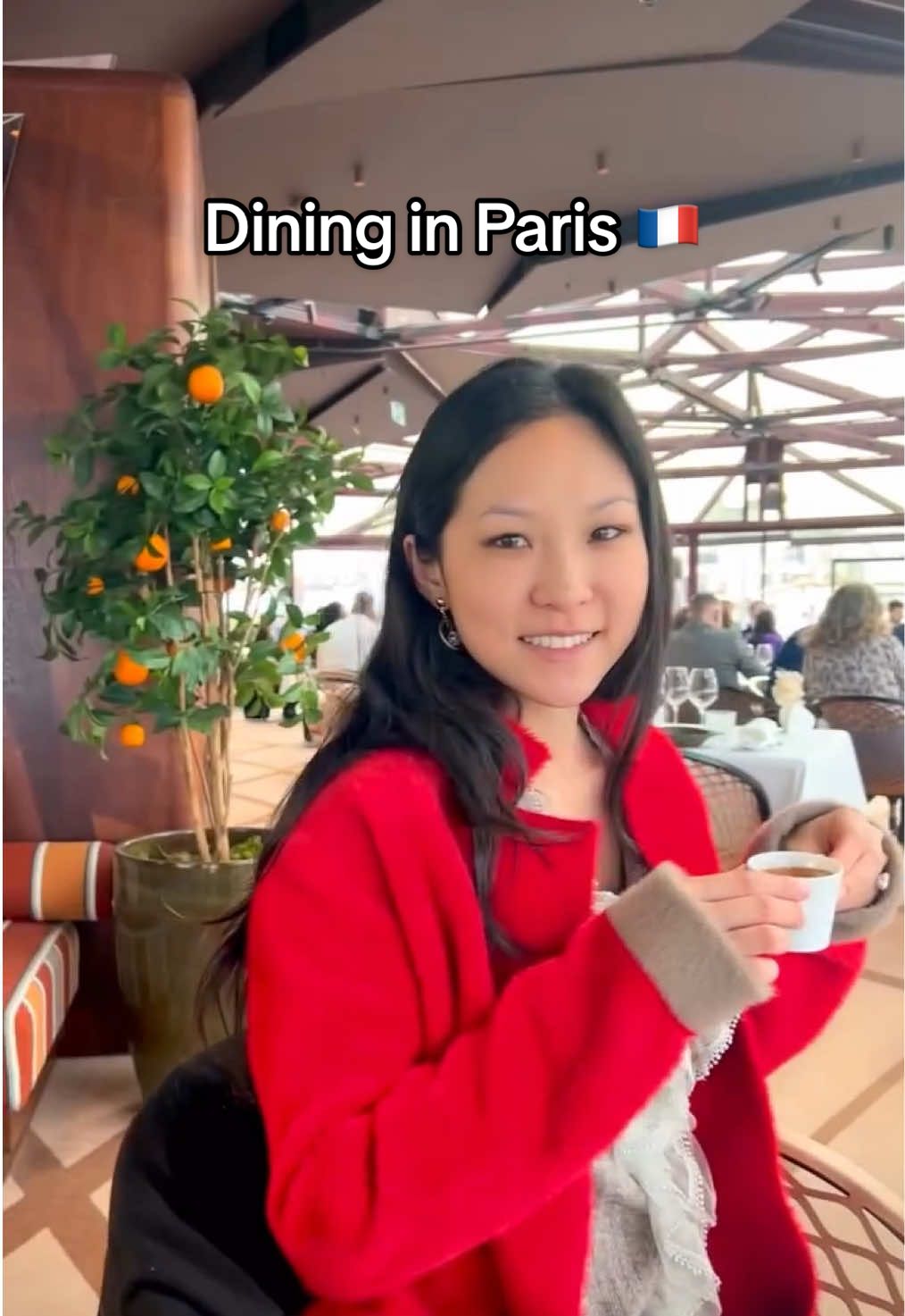 Dining at a beautiful restaurant in Paris, aesthetic food! #paris #parisdining #europe #travel 