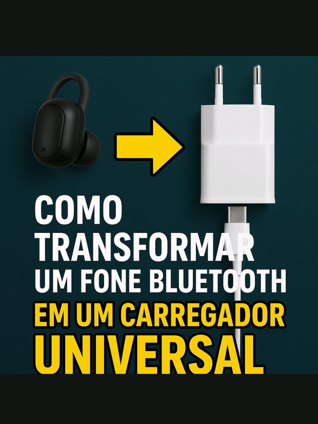 transformando fone velho em carregador universal #gambiarra #fonebluetooth #carregadoruniversal #hardware #informatica 