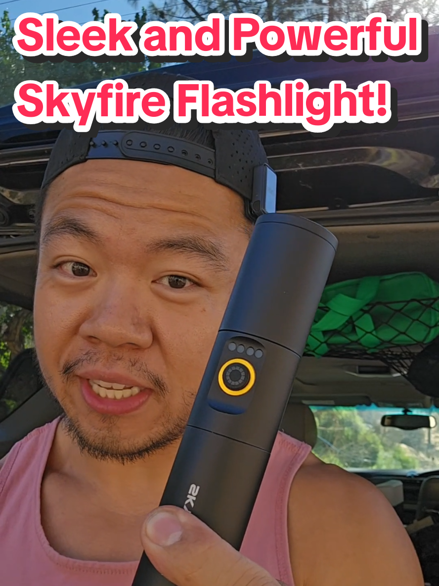 This Flashlight from @SKYFIRE Store doesn't just look good - it's super powerful too! Ready for Outdoor Adventures and any Emergencies  #tactical #flashlight #camping #Outdoors #tiktokshopcreatorpicks 