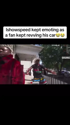 Ishowspeed kept emoting as a fan kept revving his car #ishowspeed #ishowspeedclipz #revving #car #tennessee 