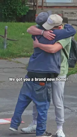 “You are no longer homeless” 🥹❤️ #kindness #Home #money #homeless #support 
