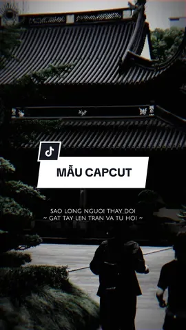 #CapCut Vì người đã đã khiến cho trái tim mồ côi nước má cứ thế #capcutmaster #xuhuong #nhachaymoingay 