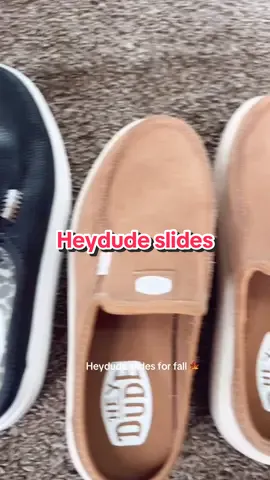 My favs!  #heydudes #fallshoes #slides #clogs #heydudeshoes 