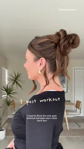 3 fun post workout hairstyles, because I don't have to worry about my hair after the gym now thanks to @Batiste Sweat Activated dry shampoo #batistepartner Pick it up today on @Amazon 