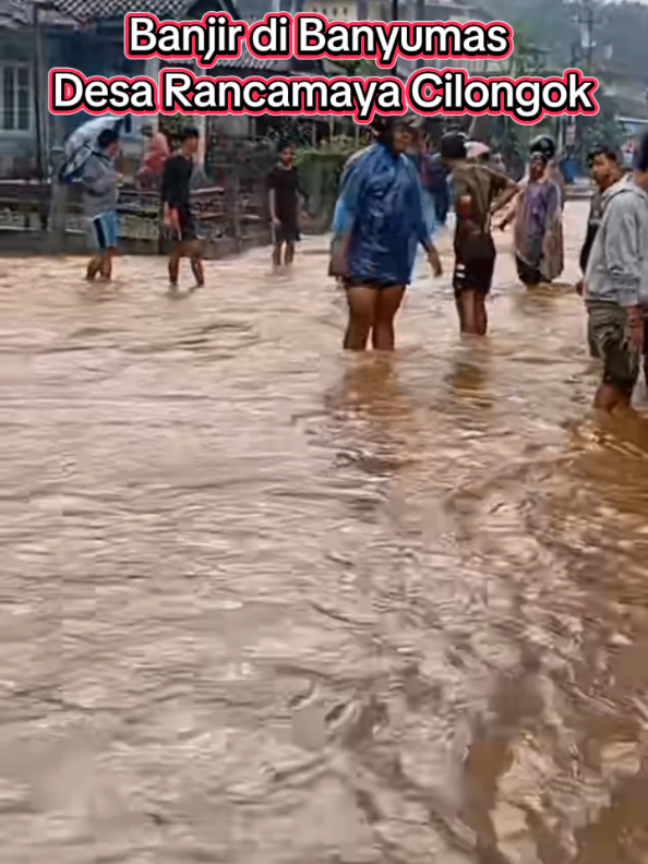 Banjir di Rancamaya Cilongok Banyumas ,diakibatkan ada pohon tumbang di sungai . #banjir #banjir2025 ##banyumas ##banyumas24jam @infobanyumas @banyumasterkini 