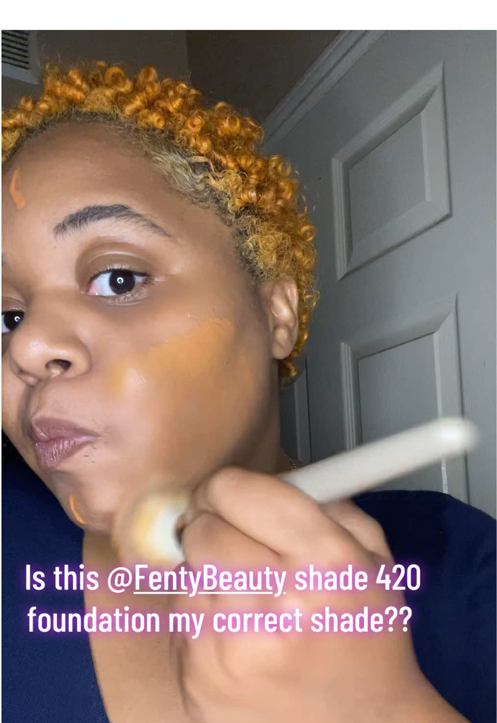 Someone help ya girl out please!! Heck @Rihanna is this right?? 🥰😂 @Fenty Beauty #foundation #fentyfoundationshade420 #ulta #fyp 
