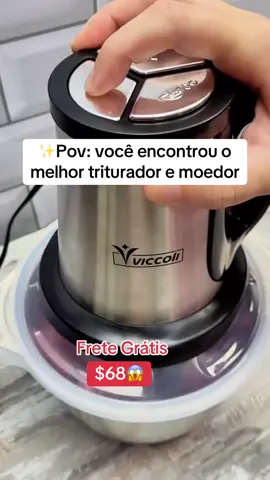 Esse, Fatiador e triturador de alimentos pica cebola, carne,  resolve sua vida na cozinha em segundos!  👉 Carne, legumes, temperos e até gelo sem esforço! 💥 De R$68,99 com frete grátis 🛒 Só quem gosta de sofrer não tem um desses em casa 😂🙈 @Jacira Leonor  #Achadinhos #Multiprocessador #FacilidadeNaCozinha #Promoção #TikTokShop