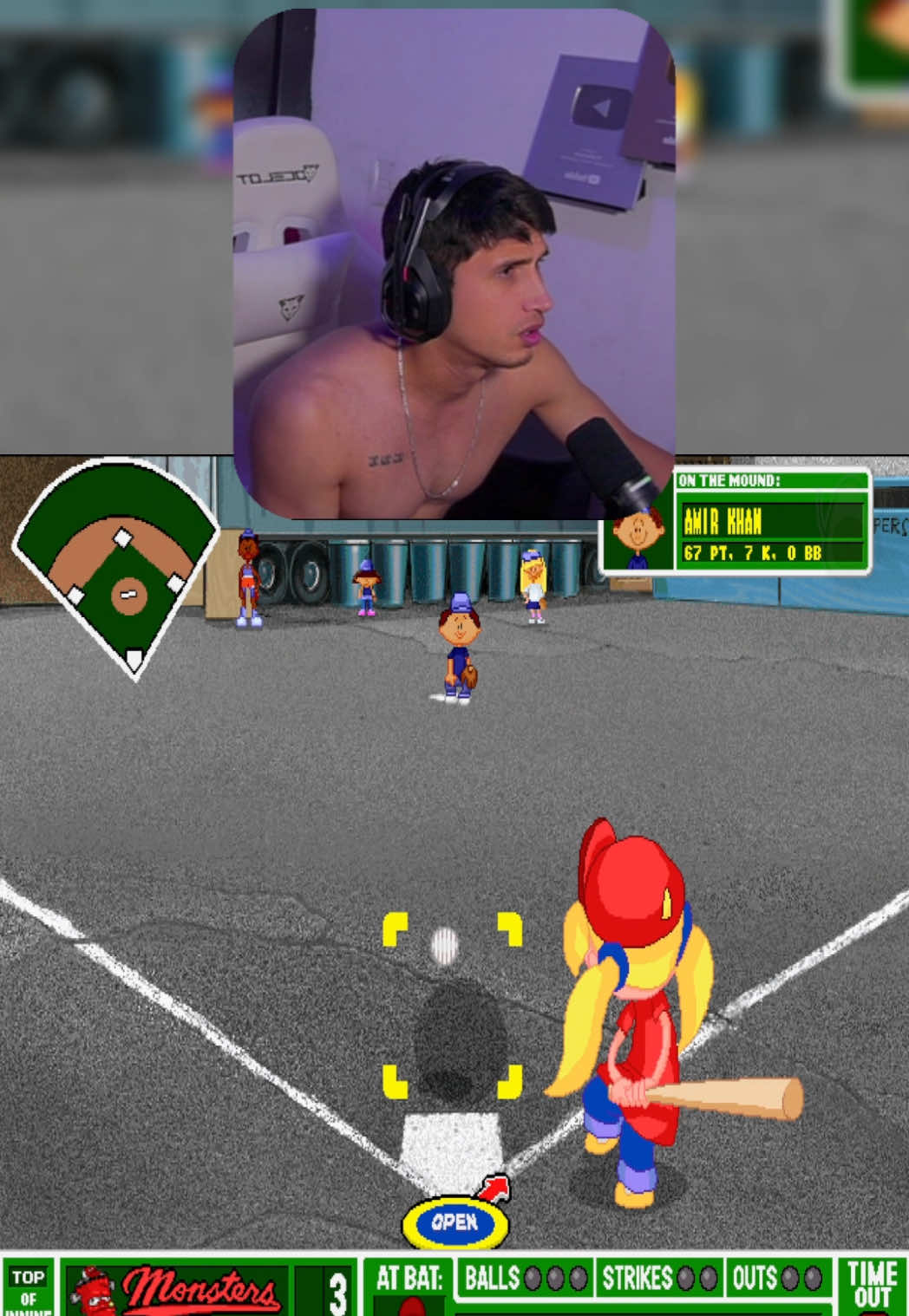 Porque GRETCHEN corre así ⚾️.   #MLB #backyardbaseball #beisbol #baseball 