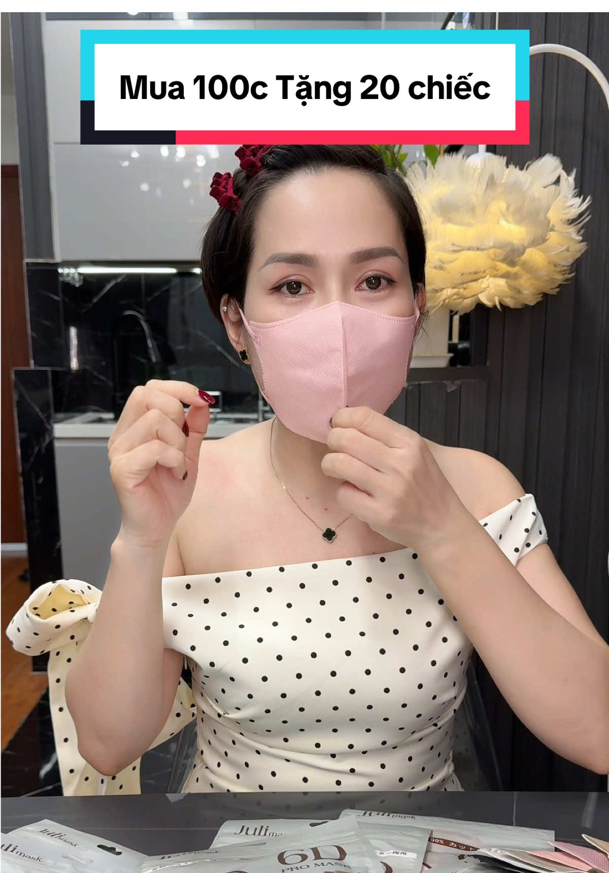[Mua 100c Tặng 20 chiếc] Khẩu Trang 6D JULI ProMask Mẫu Mới Thời Trang Sang, Xịn, Mịn Nhiều Màu Trendy
