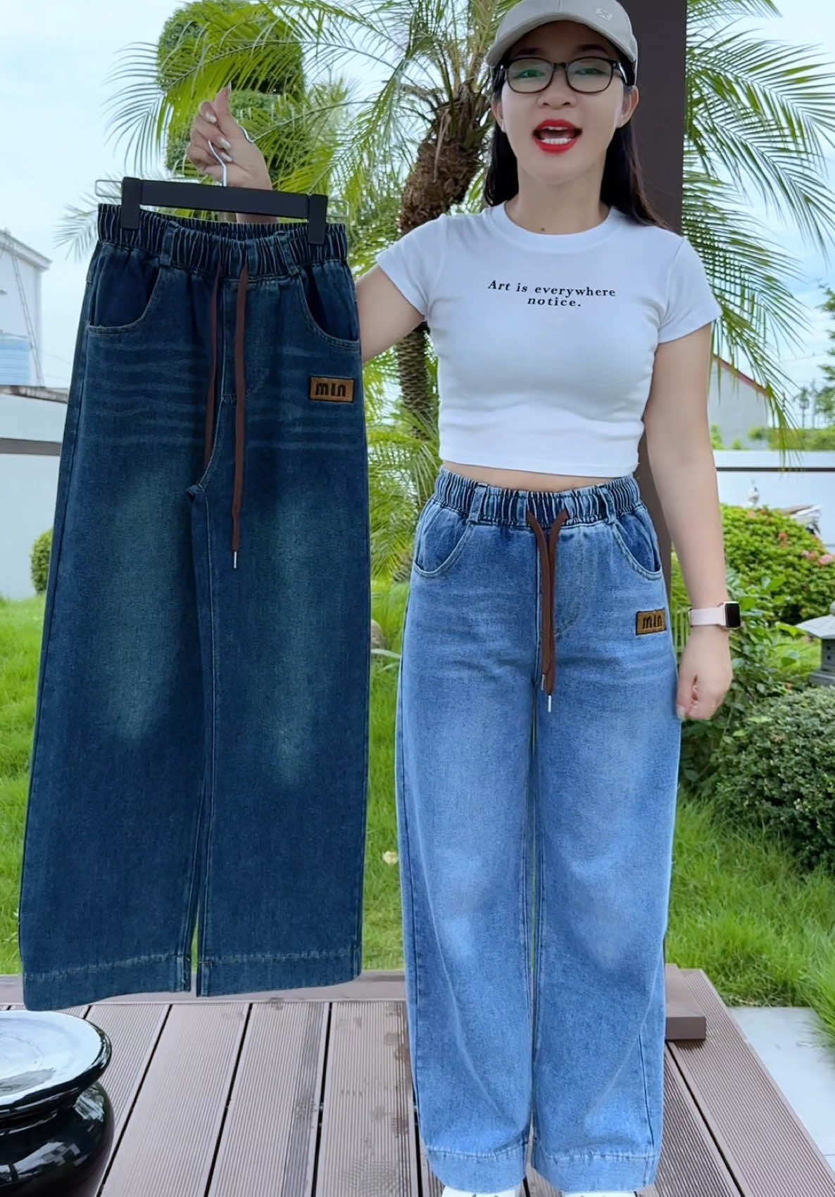 Quần jean ống suông quốc dân#lanlan93 #quanjeanongsuong #trending #viralvideo #thoitrang 