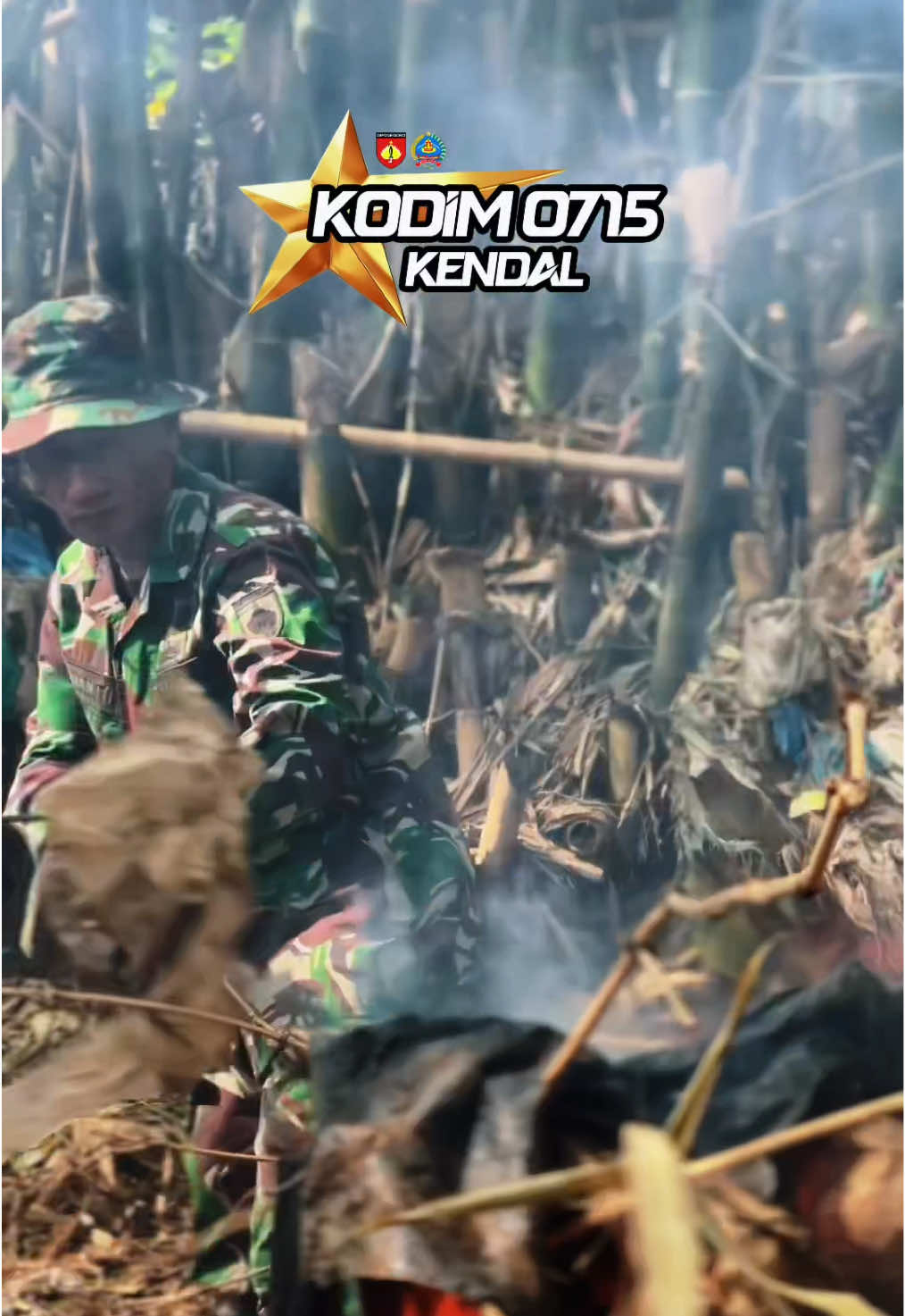 Karya Bhakti Dalam Rangka HUT TNI Ke 80 Tahun di Desa Wonosari, Kecamatan Pegandon, Kabupaten Kendal.