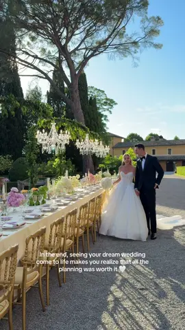 Seeing our wedding tablescape for the first time was so heartwarming #weddingplanning #wedding  