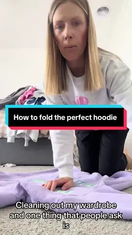 How do you fold the perfect hoodie? #fold #hoodie #fyp #flatlay #clothinglabel 
