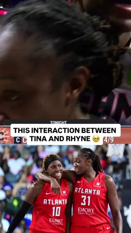 Tina will always be Rhyne’s vet ❤️ #WNBA #wbb #rhynehoward #tinacharles 