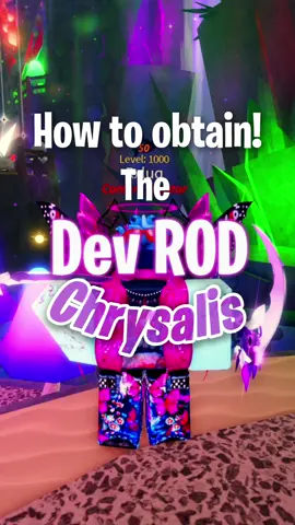 How to get the Dev Rod Chrysalis in Fisch! #fisch #roblox #fyp #tutorial #prospecting 