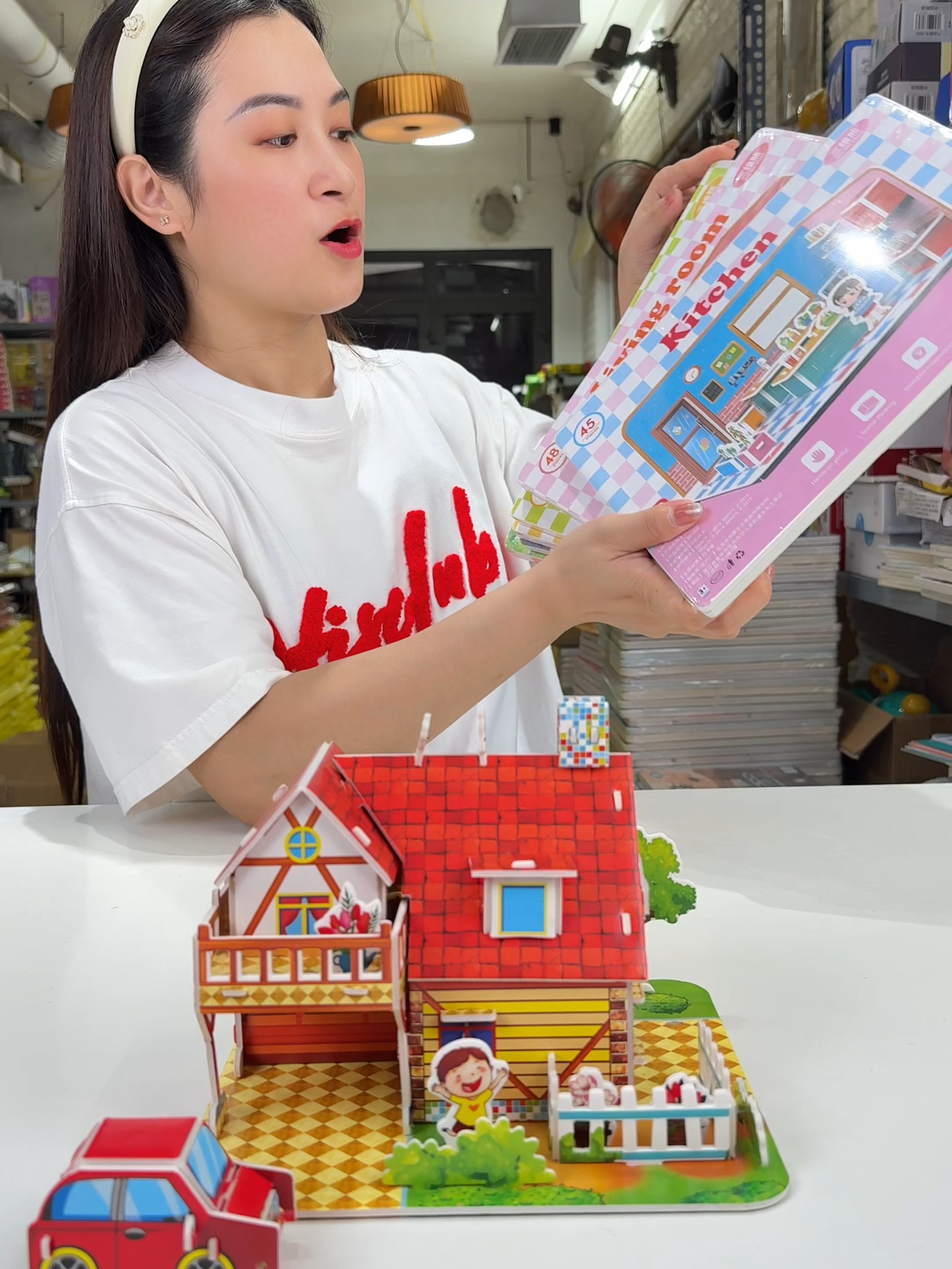 bộ đồ chơi ghép hình nhà xốp 3D, giúp con tư duy não bộ tốt hơn #cohoaidochoi #dochoithongminh #dochoichobe