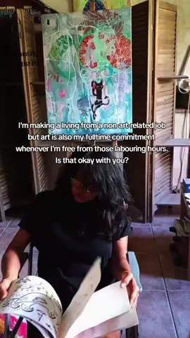 being an artist and not making a living from art is a forever classic story but I keep painting and creating whatever things I want to regardless of financial condition #painting #canvaspainting #artistlife #paintingideas #artistsoftiktok 