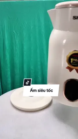 Bộ ấm siêu tốc 1500w vỏ nhựa pp khá an toàn. #amsieutoc #amsieutocinox304 