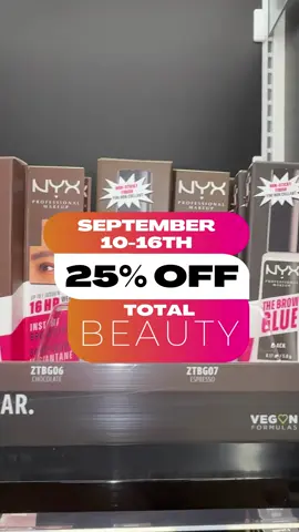Dani, your Beauty Bestie shares some of her holy grail makeup items you can get for 25% Off September 10-16th in your H-E-B Beauty department. Everything in Beauty is 25% Off, while supplies last. Stop by and see your Beauty Advisor for more details.  #beautysale #heb #hebbeauty #texas #fyp @Milani Cosmetics @Maybelline NY @NYX Professional Makeup @KISS Lashes 