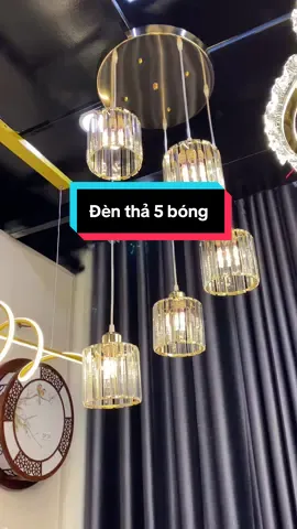 Đừn thả 5 bóng 3 chế độ màu ánh sáng#dentrangtri #quatnoithat #dentha #denthaphale 