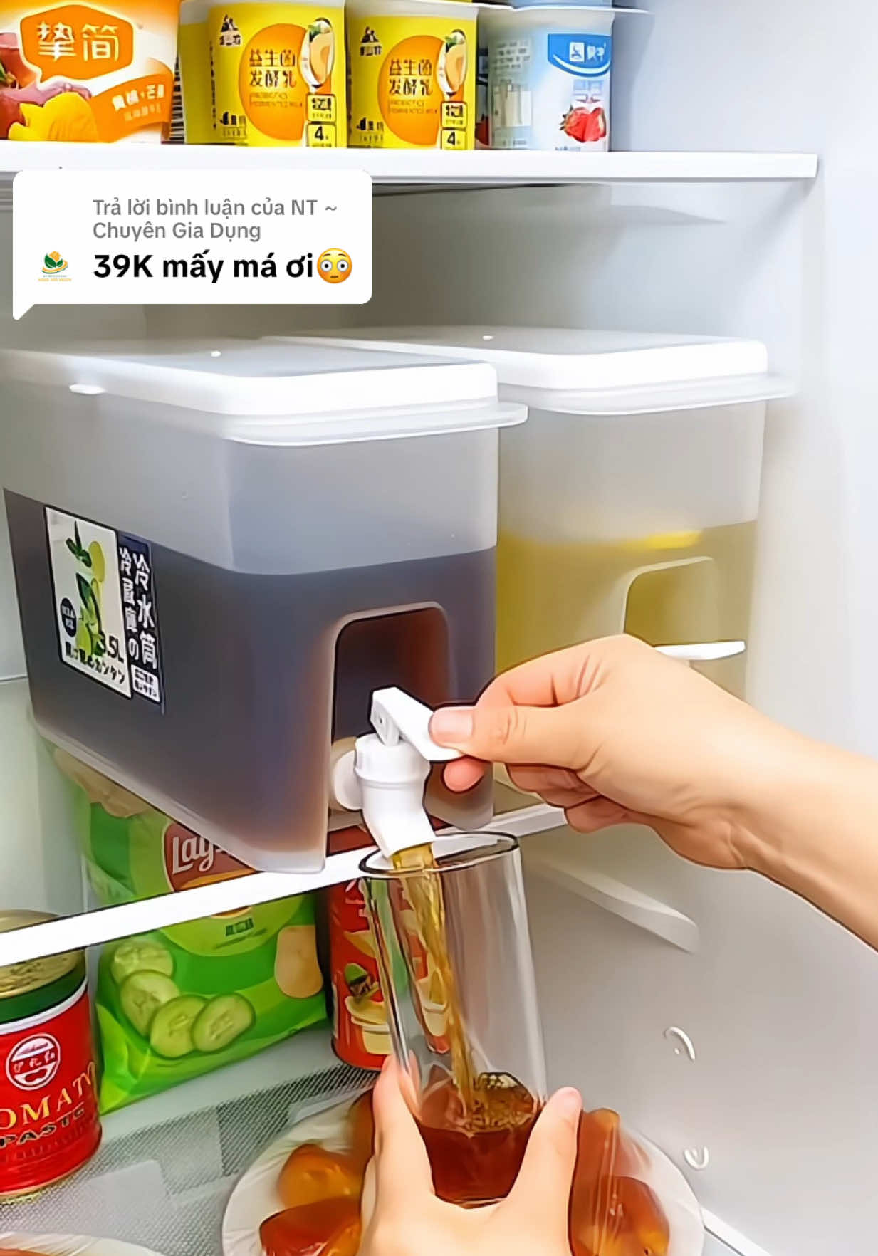 Trả lời @NT ~ Chuyên Gia Dụng Bình đựng nước có vòi 3.5L #binhnuocdetulanh #binhnuoccovoidetulanh #binhdungnuoccovoi #binhnuoc3500ml #byntchuyengiadung 