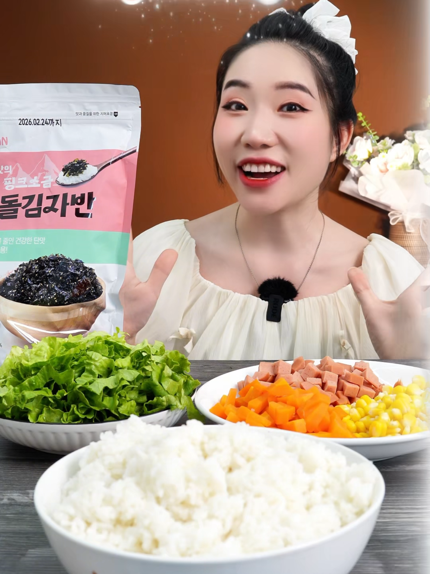Mukbang tô cơm Vetula siêu to khổng lỗ cùng rong biển muối hồng Himalaya #Miloondiet #vtmqn #vtmgr