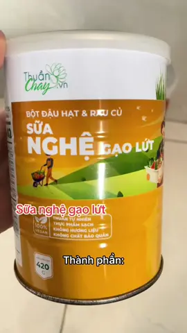 Sữa nghệ gạo lứt#xuhuongtiktokk #xuhuong #suanghegaolut #botngusenthuanchay 