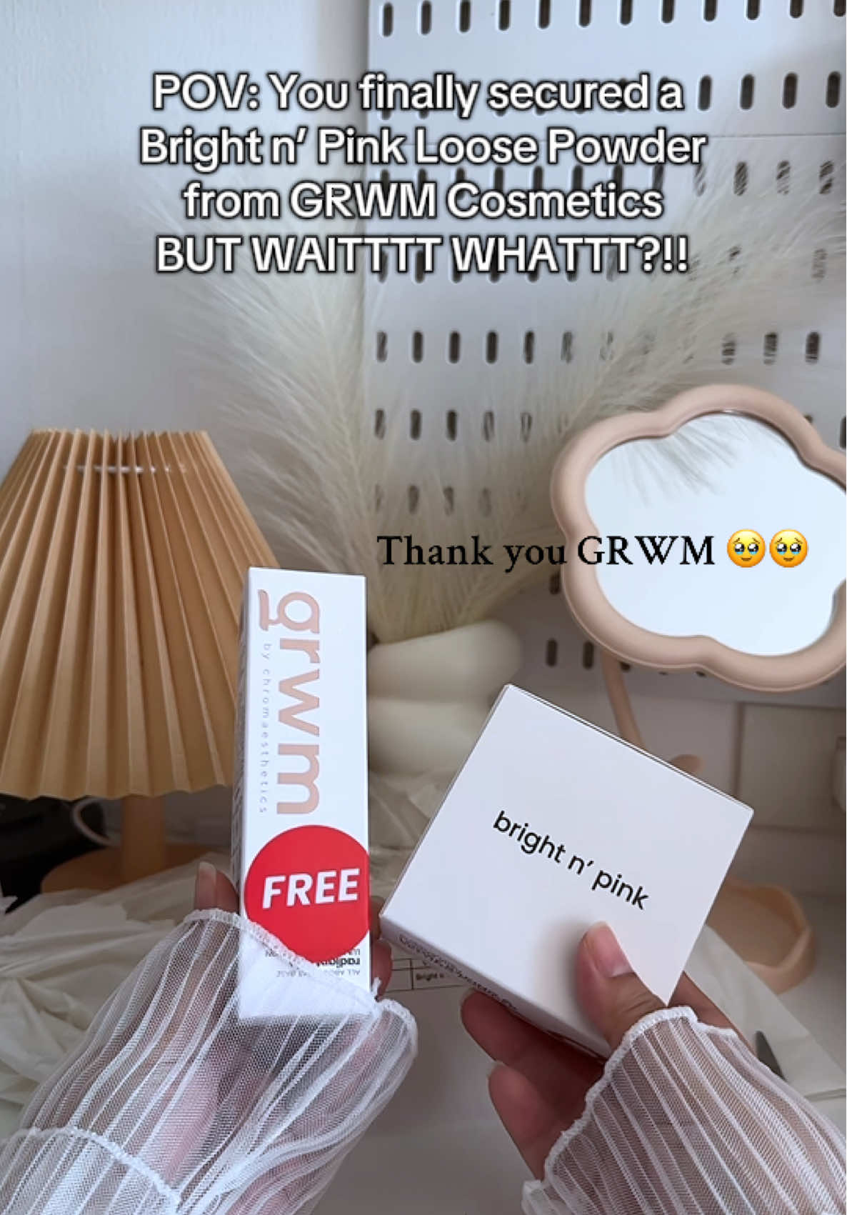Thank you 9.9 and @GRWM Cosmetics huhu #grwmcosmetics #grwmcosmeticsph #grwmbrightnpink #grwmloosepowder #grwmloosepowderbrightnpink 