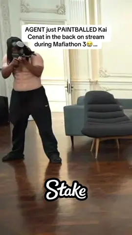 AGENT just PAINTBALLED Kai Cenat in the back on stream during Mafiathon 3😭… #kaicenat #agent00 #mafiathon3 