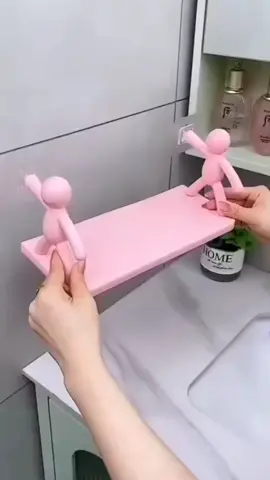 Kit 4 Prateleira plástico com adesivo Suporte Prateleira Boneco Multifuncional Banheiro Cozinha Buddy Decoração##viralvideo##shopee##casa.    https://s.shopee.com.br/6fXnxfWoga