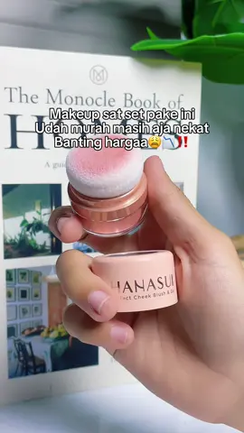 Satset pake blush on nya #hanasui 