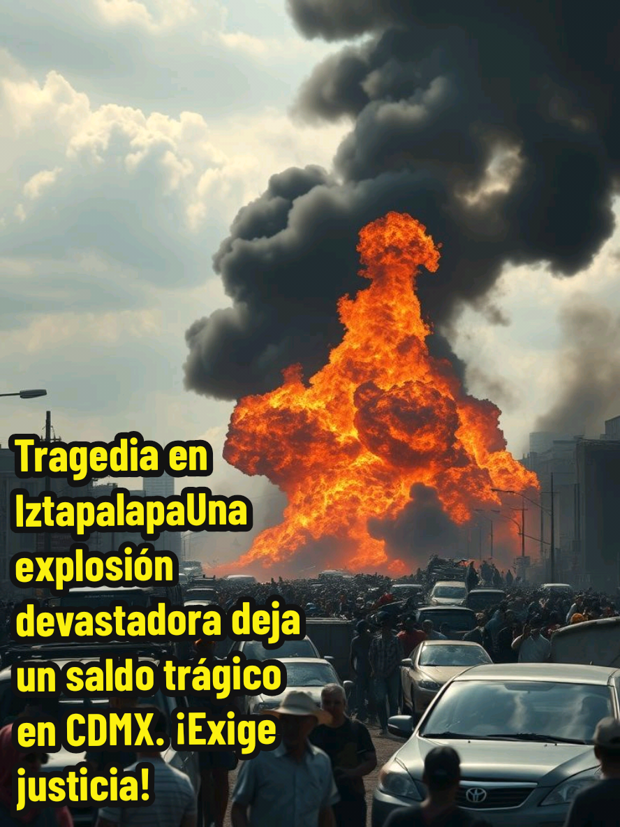 Tragedia en Iztapalapa Una explosión devastadora deja un saldo trágico en CDMX. ¡Exige justicia! #Iztapalapa #CDMX #Tragedia #Justicia #Explosión