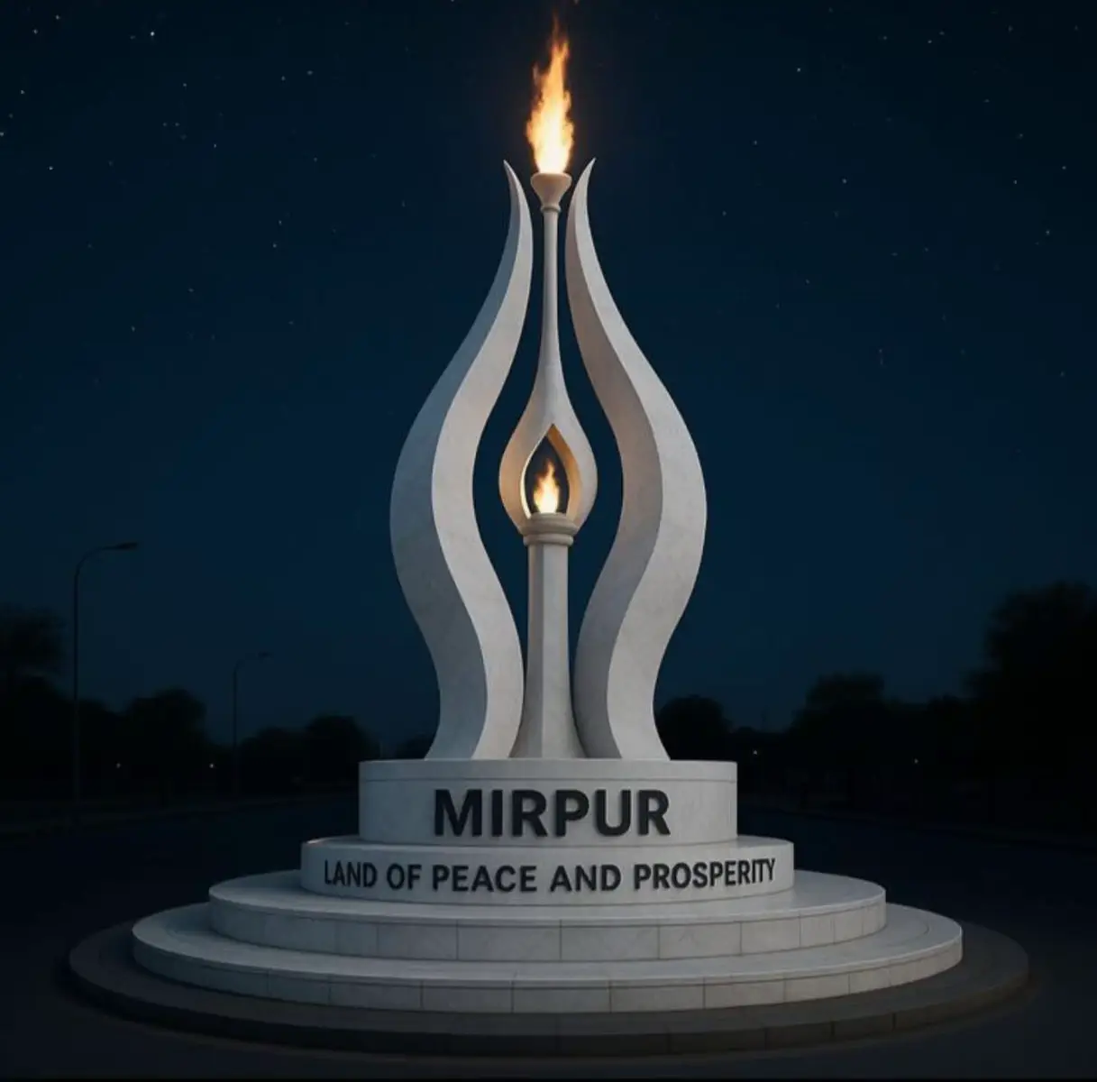The New Design of Qauid E Azam Chowk Mirpur .#mirpur_ajk #mirpur_ajk🇵🇰🇬🇧 #unfrezzmyaccount #uktiktok #uk 