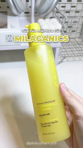 Sữa rửa mặt hoa cúc Milaganics 🌼 #suaruamathoacuc #milaganics #suaruamat #skincare #chamda 