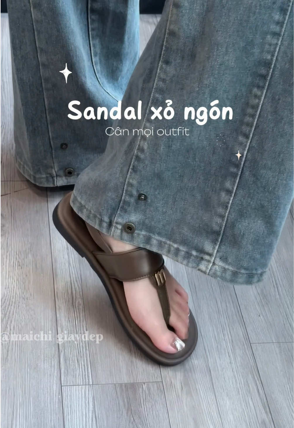 Sandal xỏ ngón cân mọi outfit lun ✨🥰 #maichigiaydep #maichishop #sandalxongon #sandal #depxongon 