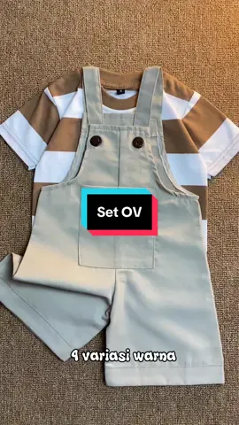 Setelan Overall by DinoDay siap di angkut kerumah bunda nih, bahan kaos adem lembut halus menyerap keringat dan overall yang tebal cocok banget buat ootd si kecil jalan jalan 😍 yuk cek sekarang siapa tau kamu dapet harga 15k 🥰 #estishop #overall #setelananak #kaosanak #salur 