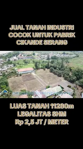 *JUAL TANAH INDUSTRI* [ Cocok untuk Pabrik ] Jl Raya Pantura, Cikande, Serang - Banten. 400m Tol Cikande 1,5 KM Kawasan Modern Akses Kontainer 40 Feet Luas Tanah : 11.280m Lebar Muka 18m Tanah Rata Pagar Keliling Hadap Timur *Legalitas : SHM* *Harga Rp 2,5jt/Meter* #serangbanten #industri #indonesia🇮🇩 #fyp #2025 