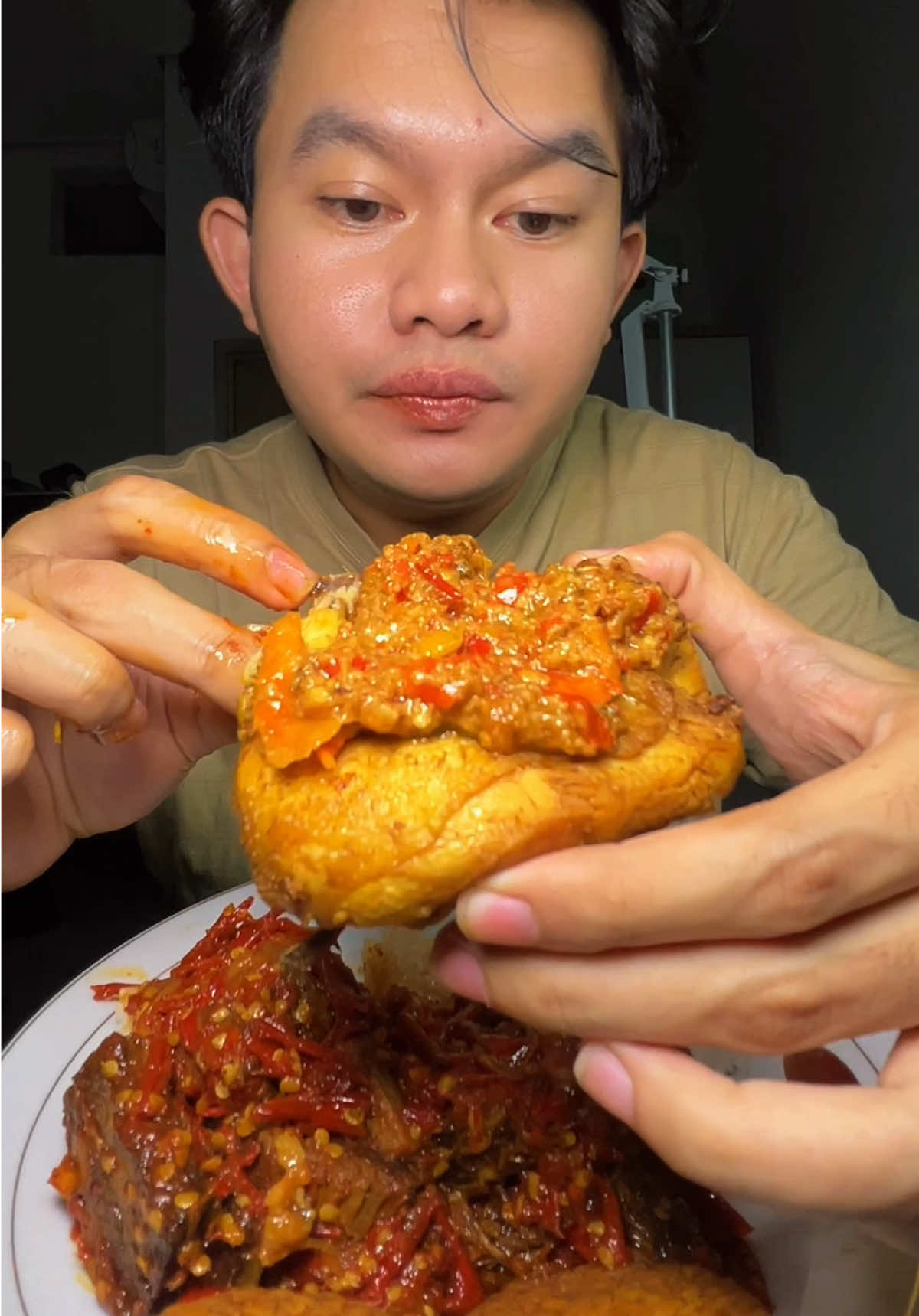 Makan ayam pak gembus cabe 20 sama dendengnya @sans @dendengmamaku.id #kuliner #dendeng #pakgembus #ayam #kulinerjakarta 