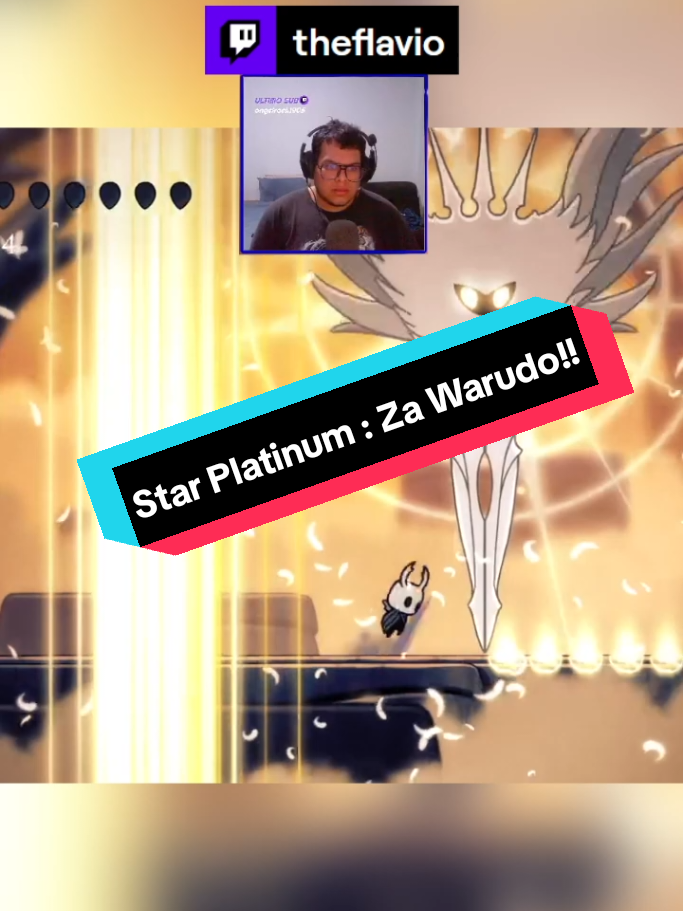 Fue un timing impecable #hollowknight #jojosbizarreadventure #starplatinum #zawarudo 