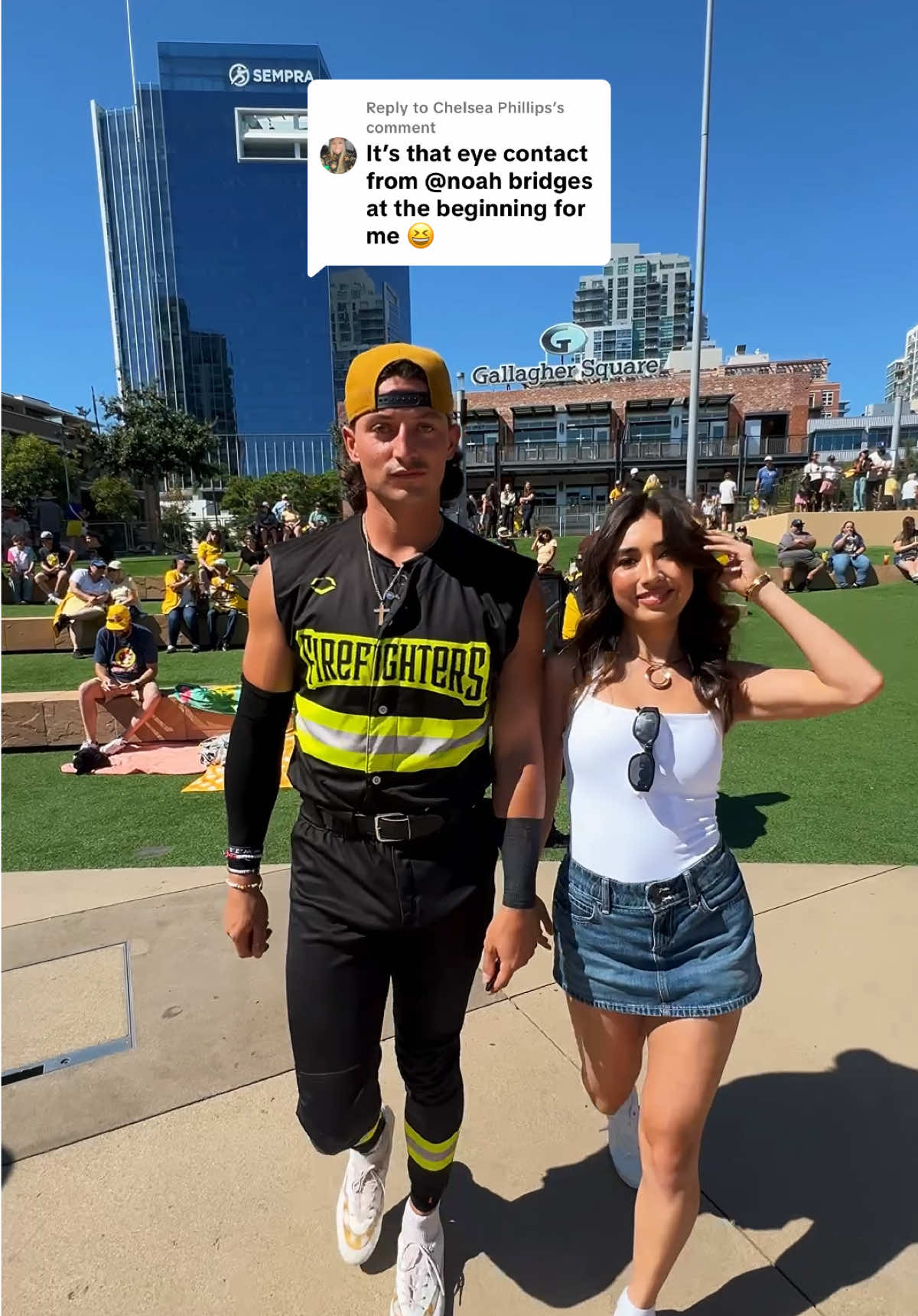 Replying to @Chelsea Phillips here’s the BTS with @noah bridges @theofficialfirefighters #noahbridges #thefirefighters #bananaball #runwaywalk #foryoupage 