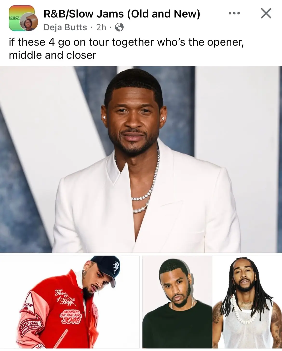 Who performs in what order?