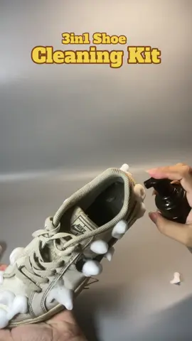 Hindi kana ulit maglalaba ng sapatos dahil sa PREMIUM SHOE CLEANING KIT nato!! 🤯 #shoecleaning #premium #cleaningkit #shoes #sneakers 