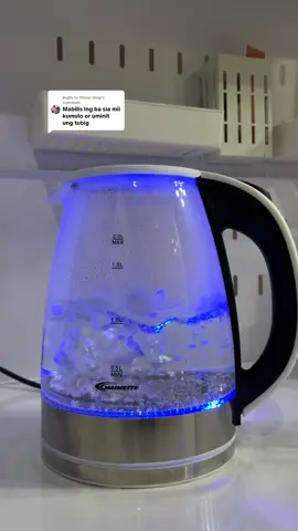 Replying to @Rhose shop Dipende sa dami ng tubig na ilalagay mo mii.  #maineiteelectrickettle #maimeiteshop #glasselectrickettle #electrickettle 