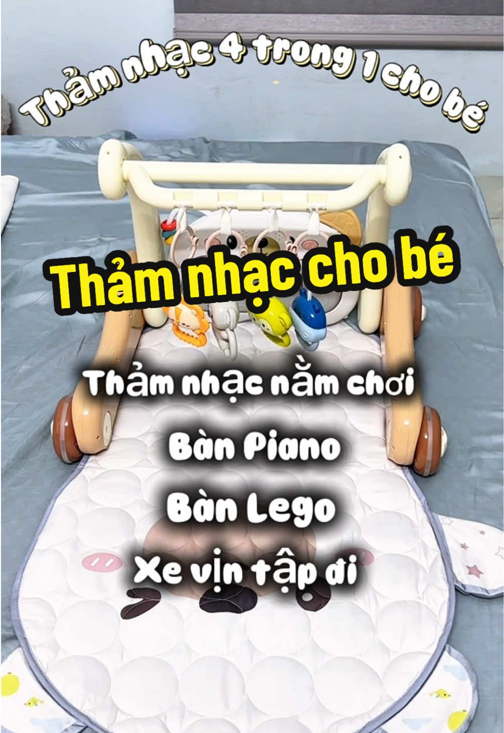 Thảm nhạc 4 in 1 cho bé nằm chơi các mom tham khảo nha #thamnhacchobe #thamnhackiemxetapdi #thamnhacchobenamchoi #meemtep #mebimhiendai 