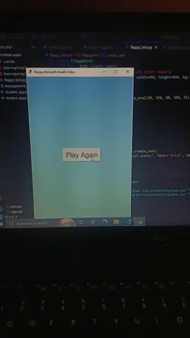 Flappy bird sabay ganun #coding #python #fyppp #foryoupage 