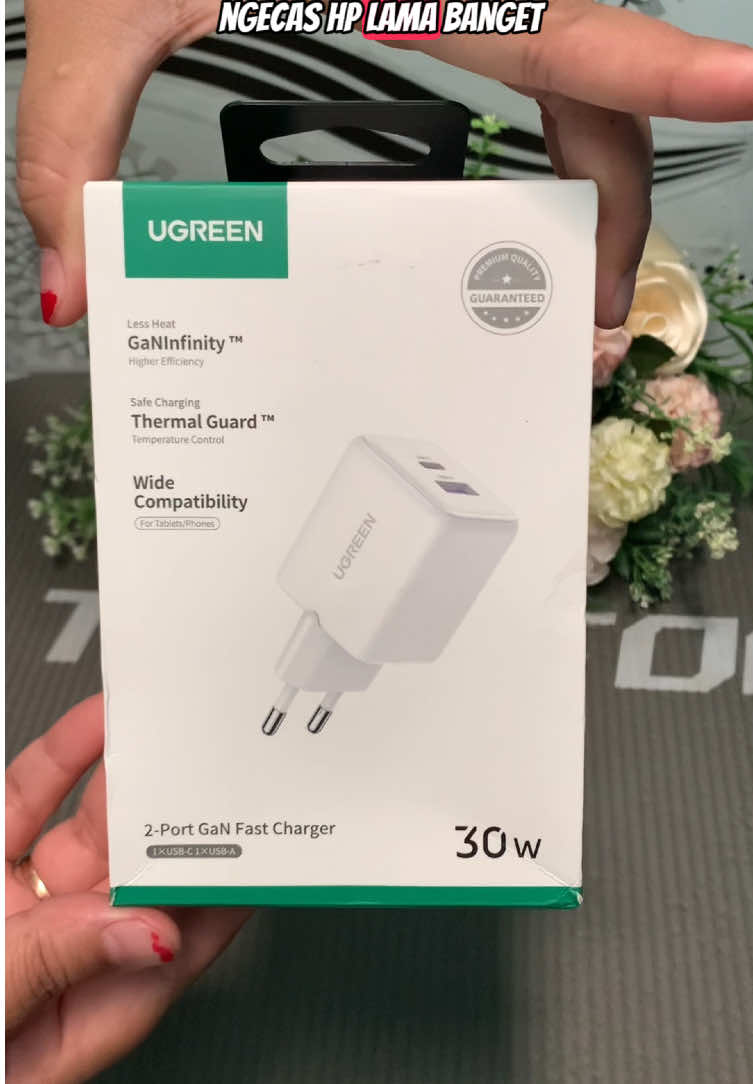 Charger ugreen GAN 30 watt dual port #UGREENCharger #FastCharging #Charger30W #ChargerCepat #GadgetWajib