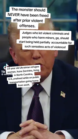 #IrynaZarutska #UkrainianRefugeeUnalived #NorthCarolina #U.S. #KeepViolentCriminalsInJail