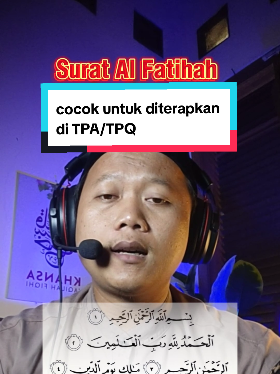 surat Al Fatihah khusus untuk diterapkan di TPQ, monggo semoga bermanfaat, jangan lupa follow dan share seluas luasnya ya, semoga jadi amal kebaikan  #livetiktok #fypシ゚viral #livehighlights #quran_alkarim #viralvideo 