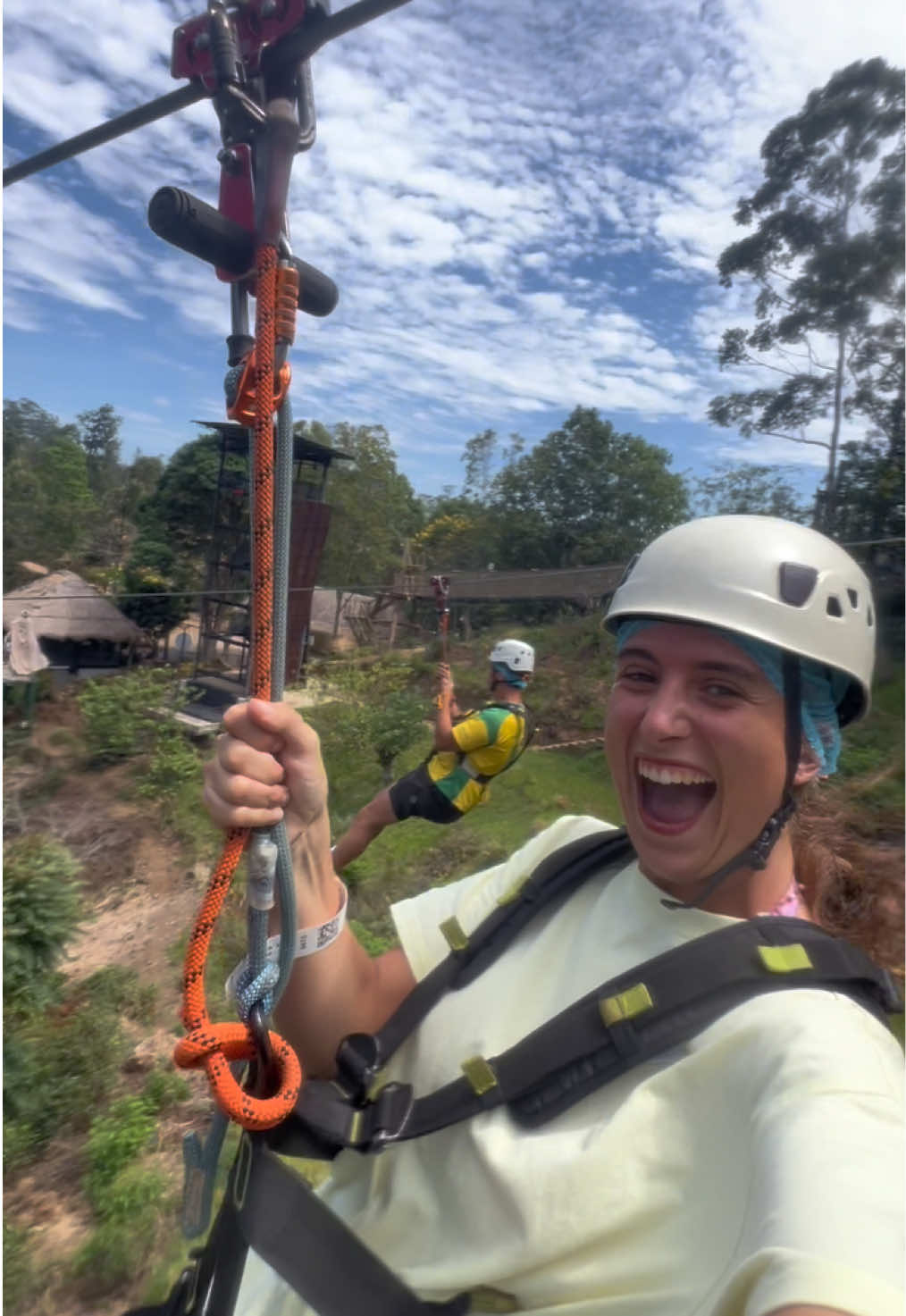 Flying Ravana Zipline in Ella 🇱🇰 such a fun experience 🥹 #ella #ellasrilanka #srilanka #traveltiktok #travelcontent 